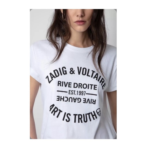 Zadig & Voltaire Skinny Blasson Tee- S,M,L - Picture 2 of 9